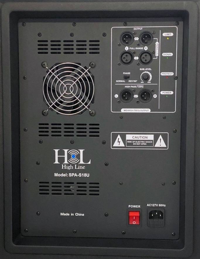 Bafle Subwoofer Activo 18/500W Plas