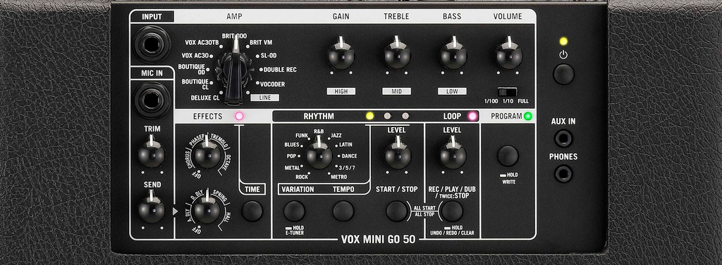 Combo VOX Portable Para Guitarra 50 W Con Efectos