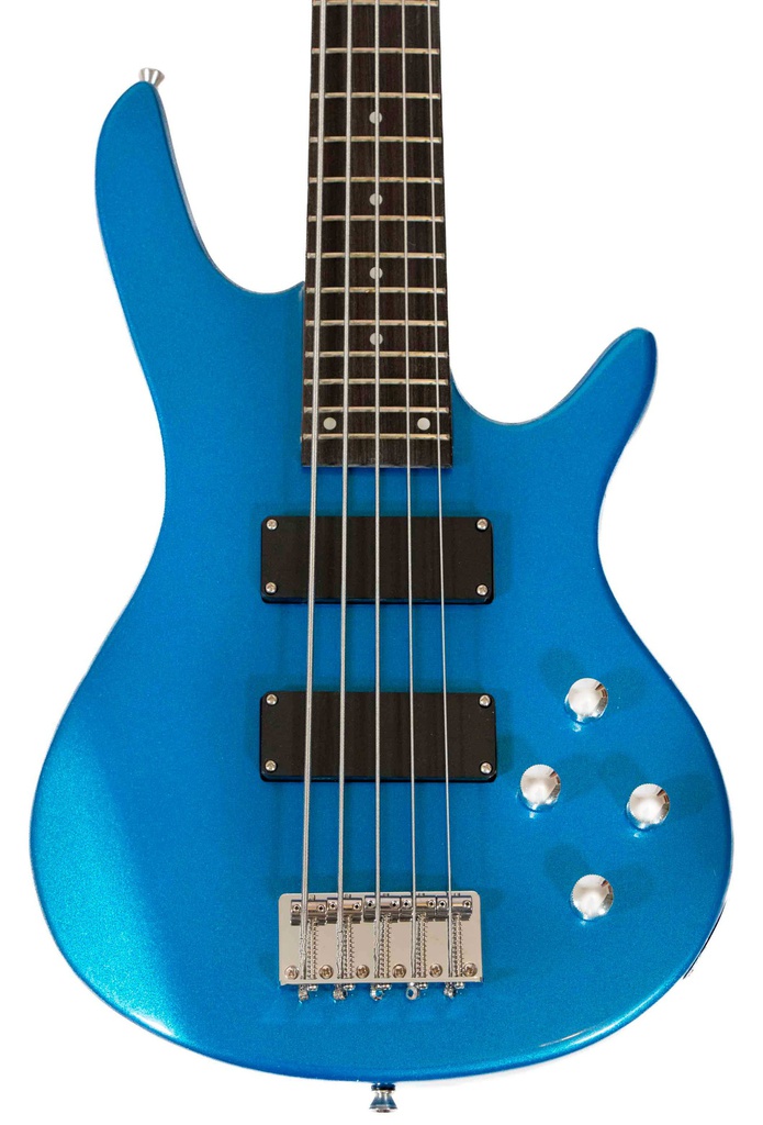 Bajo Electrico de 5 Cuerdas Con Funda AzulBL
