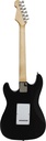 Guitarra Electrica Symphonic Negra Con Funda Sqoe CT-A BK