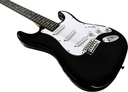 Guitarra Electrica Symphonic Negra Con Funda Sqoe CT-A BK
