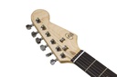 Guitarra Electrica Symphonic Negra Con Funda Sqoe CT-A BK