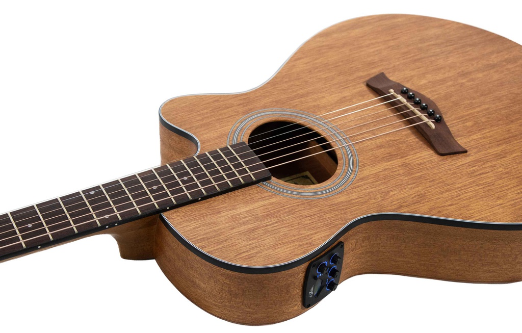 Guitarra Electroacústica Aria Mahogany FET-M1 N