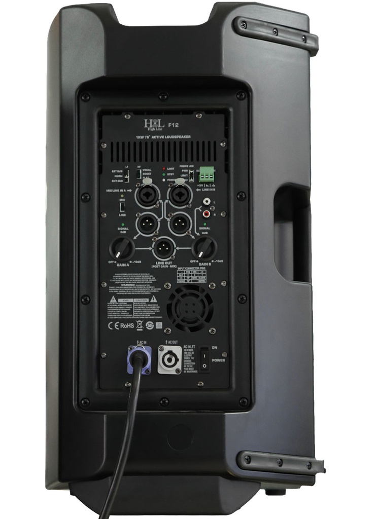 Bafle Activo de 12" y Driver H&L 1000w 130 Db