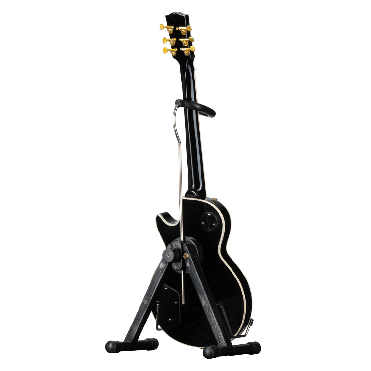 Guitarra miniatura a escala AXE HEAVEN® Les Paul Custom Ebony