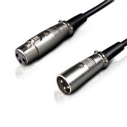 Microfono De Mano Dinamico LD y Cable XLR De 4.5 Mtr