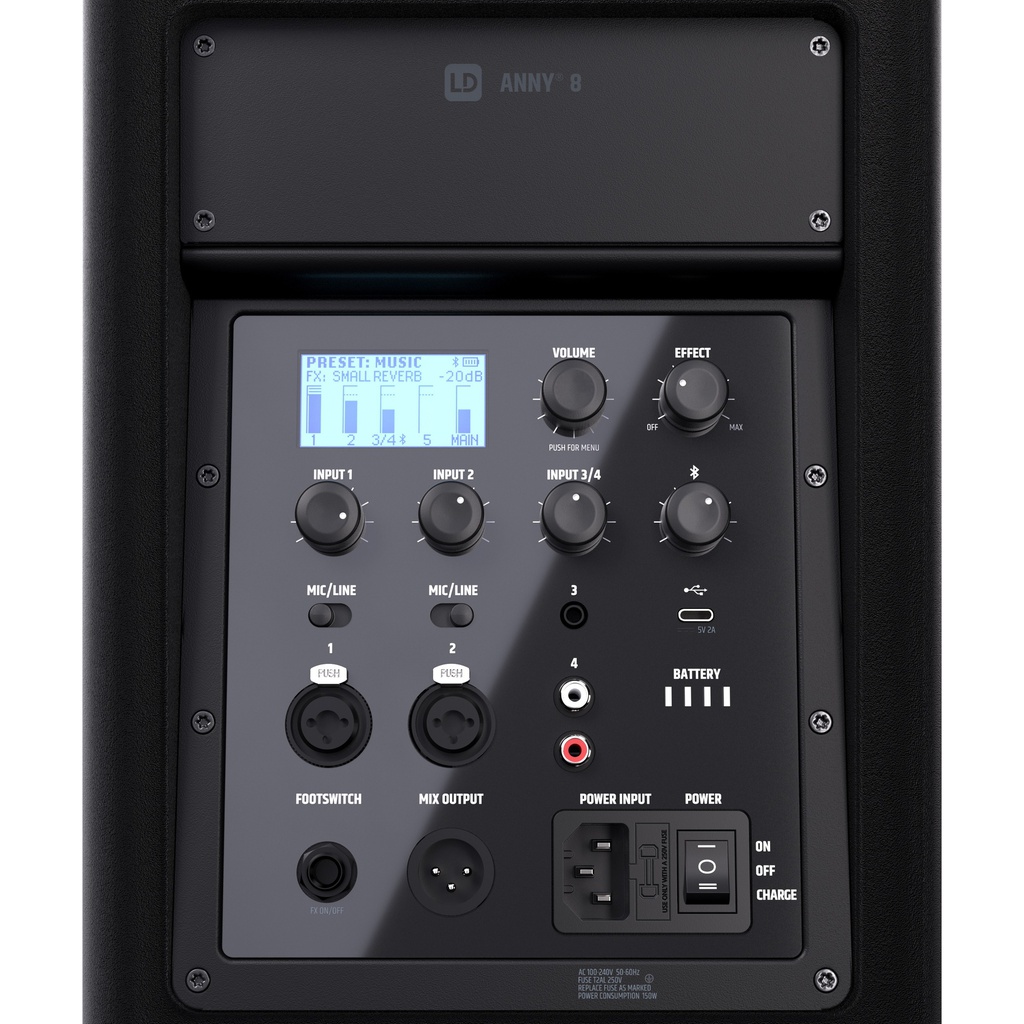Sistema De Audio Compacto Mezc, Bluetooth Bateria
