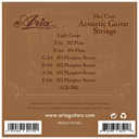Juego De Cuerdas Para Guitarra Acustica Aria AGS-200L