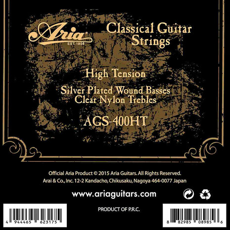 Juego De Cuerdas Para Guitarra Acustica Aria AGS-400HT