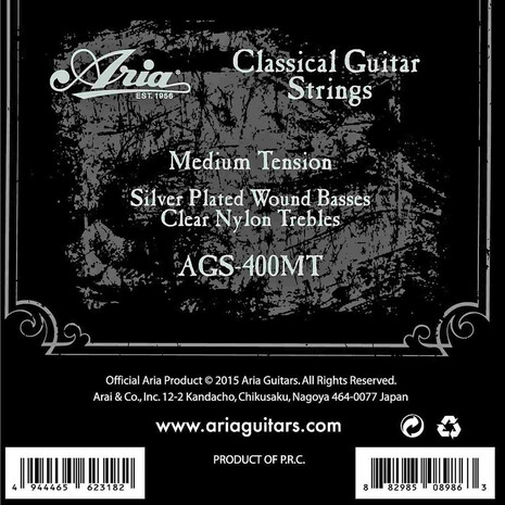 Juego De Cuerdas Para Guitarra Acustica Aria AGS-400MT