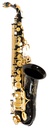 Sax Alto Symphonic Negro C/Dorado
