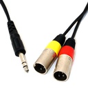 Cable De Plug 6.3 St A 2 Xlr Macho 6 mtr