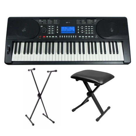 Teclado Symphonic Paquete , Atril y Banco-- MP-7 SX