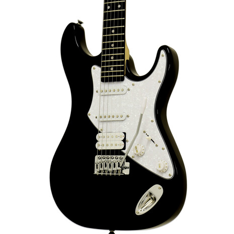 Guitarra Electrica Aria Pro II 714 Standard Negro-- 714-STD BK