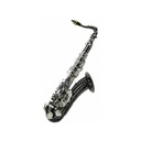 Sax Tenor Symphonic Negro Plateado Bb key