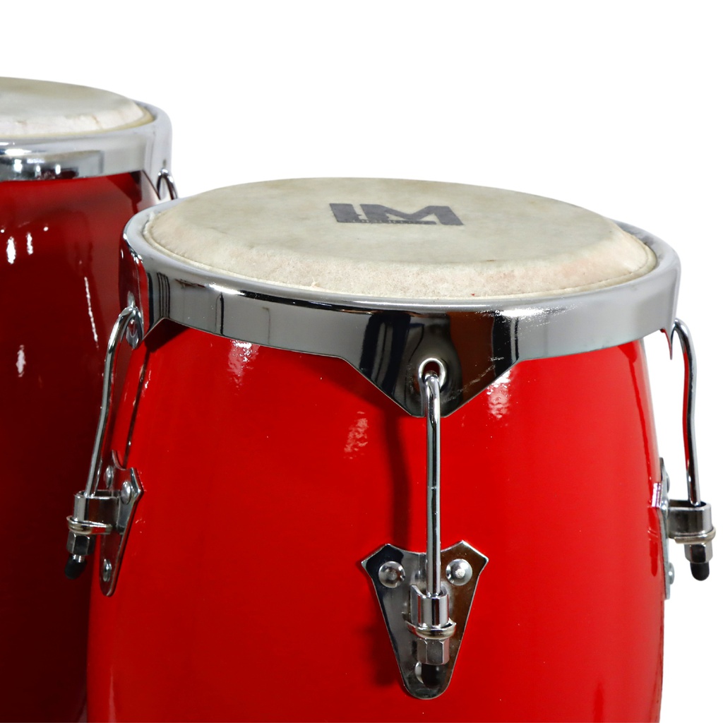 Congas LM Drums Rojas de 10"y 11" de Fibra