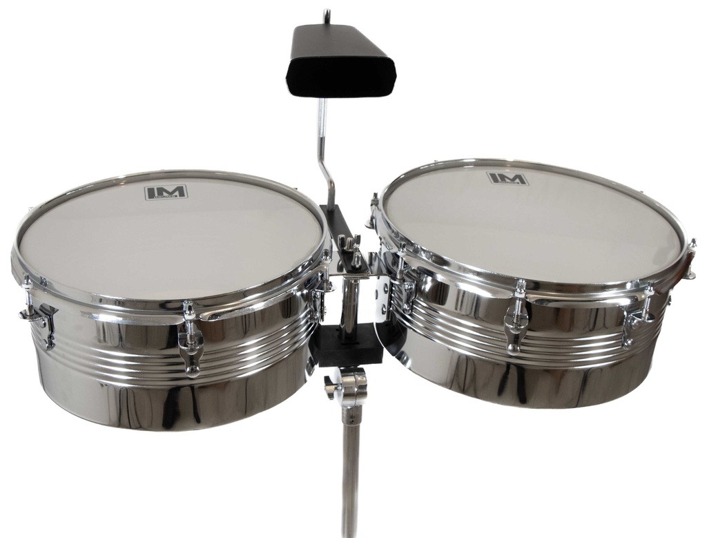 Timbales De 14" Y 15", Atril y Cencerro  TM-2