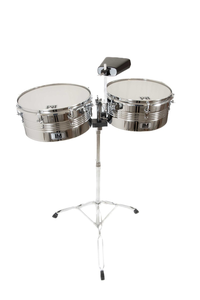 Timbales De 14" Y 15", Atril y Cencerro  TM-2