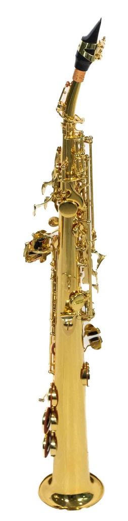 Sax Soprano Recto En Bb Laqueado Con Estuche