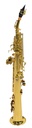 Sax Soprano Recto En Bb Laqueado Con Estuche