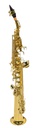 Sax Soprano Recto En Bb Laqueado Con Estuche