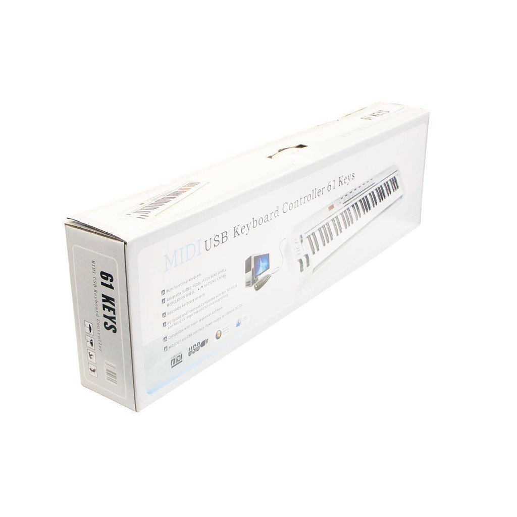 Teclado Controlador Midi Usb De 61Teclas