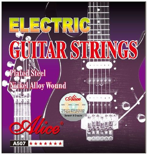 Juego de Cuerdas Para Guitarra Electrica 10-46 Nickel Alice