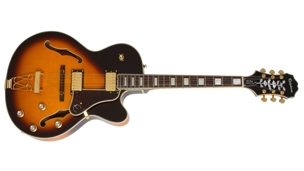 Guitarra Electrica Epiphone Joe Pass Emperor-II PRO Vintage Sunburst