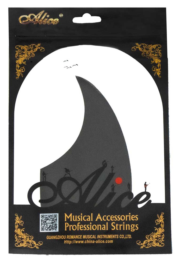 Mica Protectora De Guitarra Color Negro