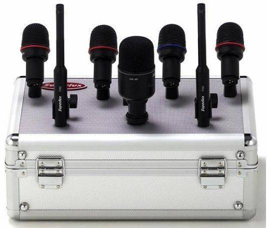 Microfonos Para Bateria 7 Pzas+Cables+Clamps Y Estuche