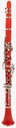 Clarinete Symphonic De Baquelita Sib17 Llaves Rojo-- CL-01 RD