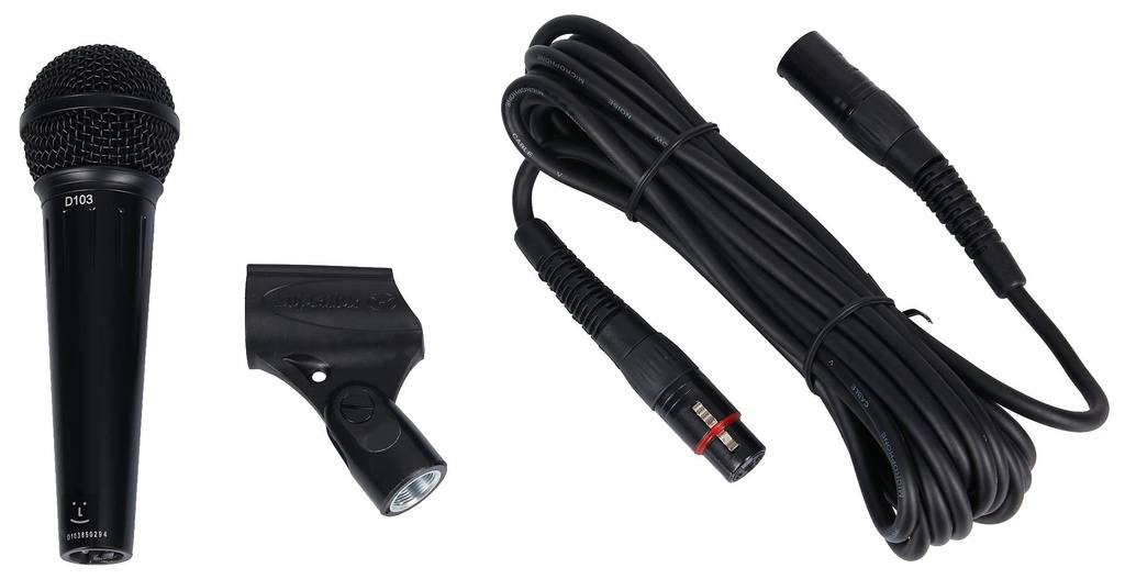Microfono De Mano Dinamico Con Cable Xlr-XlR  D103/01X