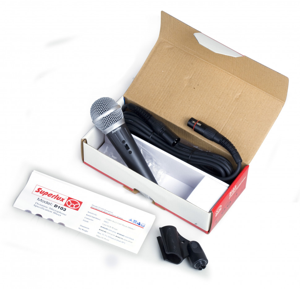 Microfono De Mano Dinamico Con Cable Xlr  D103/02X