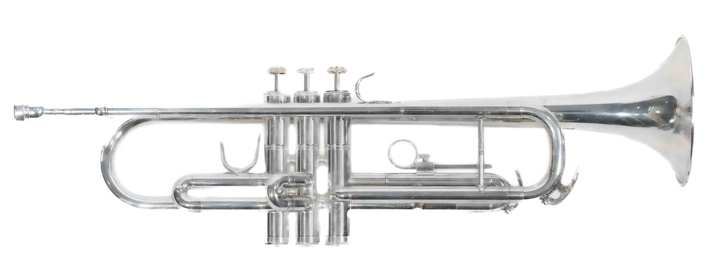 Trompeta Symphonic Plateada En Bb Doble Llave TR-300S