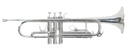 Trompeta Symphonic Plateada En Bb Doble Llave TR-300S