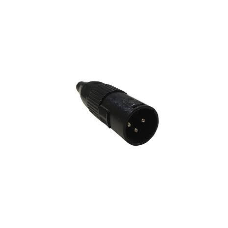 Conector Xlr Macho Negro