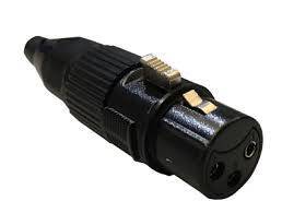 Conector Xlr Hembra Negro