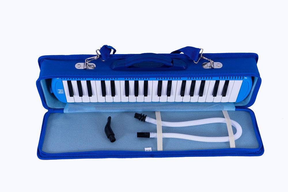 Melodica De 37 Teclas Azul Funda Dura LM-- 37A-2
