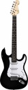 Guitarra Electrica Symphonic Negra Con Funda Sqoe CT-A BK