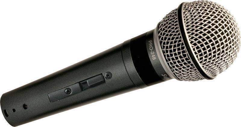 Microfono De Mano Dinamico Para Voz C/Switch PRO-248S