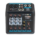 Mezcladora 4 Canales Bluetooth, PC, USB, Efectos