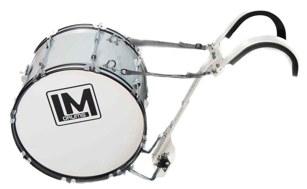 Bombo De Marcha 18X12 Blanca LM-- MB-1812 WH
