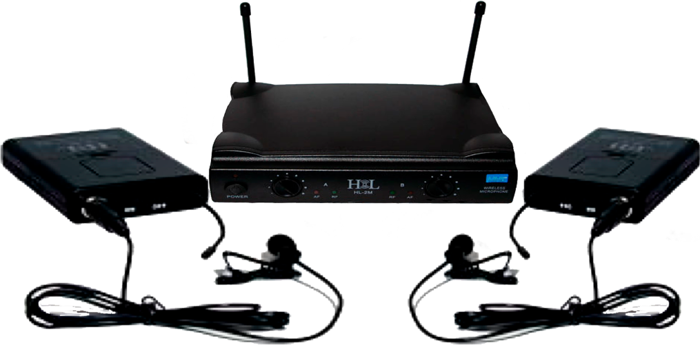 Micrófonos De Solapa Doble UHF HL-2S
