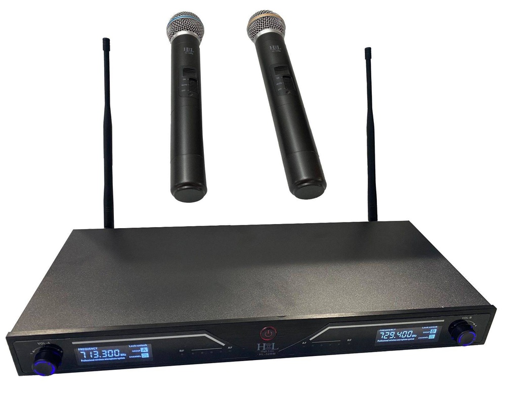 Microfonos Inalambricos De Mano UHF Para Rack  HL-32RM