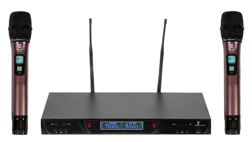 Micrófonos De Mano Profesionales UHF Para Rack HL-K7