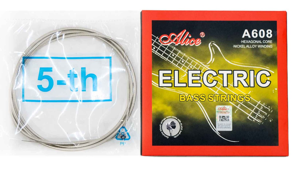 Cuerda Bajo Eléctrico 5a Alice .130 A608(5)M5