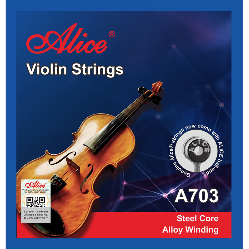 Juego De Cuerdas Para Violin 4/4 Alice-- A703