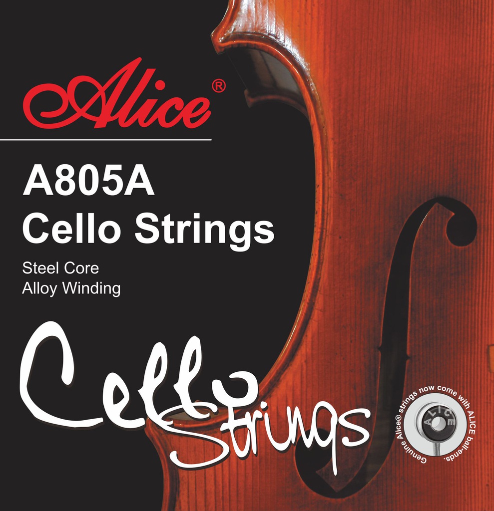 Juego de Cuerdas Para Chelo Violonchelo Nickel Cromo Alice