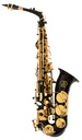 Sax Alto Symphonic Negro C/Dorado Tone Eb Key High F# 