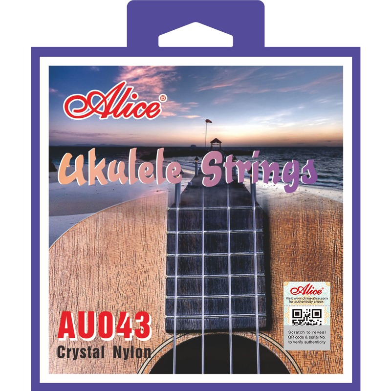 Juego De Cuerdas Para Ukulele Nylon Cristal Alice-- AU043